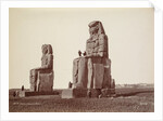 Thebes, The Colossi of Memnon, 1870s by Henri Béchard