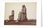 Thebes, The Colossi of Memnon, 1870s by Henri Béchard