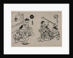 Three Courtesans with a Client by Okumura Masanobu