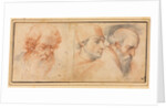Three Head Studies, 1600s by Unknown