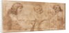 Three Heads and Other Sketches, 1643-1644 by Nicolas Poussin