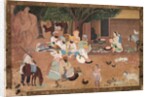 Traveling Warriors Stopping at a Farm, c. 1800 by Unknown