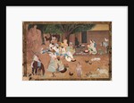 Traveling Warriors Stopping at a Farm, c. 1800 by Unknown