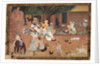 Traveling Warriors Stopping at a Farm, c. 1800 by Unknown