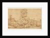 Trees before a Village, third quarter 17th century by Jan Lievens (attributed to)