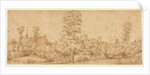 Trees before a Village, third quarter 17th century by Jan Lievens (attributed to)
