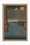 Tsukudajima from Eitai Bridge, from the series One Hundred Views of Famous Places in Edo, 1858 by Utagawa Hiroshige