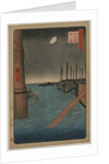 Tsukudajima from Eitai Bridge, from the series One Hundred Views of Famous Places in Edo, 1858 by Utagawa Hiroshige