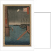 Tsukudajima from Eitai Bridge, from the series One Hundred Views of Famous Places in Edo, 1858 by Utagawa Hiroshige