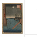 Tsukudajima from Eitai Bridge, from the series One Hundred Views of Famous Places in Edo, 1858 by Utagawa Hiroshige
