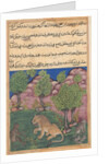 Tuti-Nama: Tale XXVIII: The Monkey Advises the Suspicious Lion…, c. 1560 by Unknown