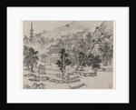 Twelve Views of Tiger Hill, Suzhou: Distant View of Tiger Hill from the Canal Mooring, after 1490 by Shen Zhou
