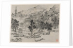 Twelve Views of Tiger Hill, Suzhou: Distant View of Tiger Hill from the Canal Mooring, after 1490 by Shen Zhou