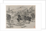 Twelve Views of Tiger Hill, Suzhou: Distant View of Tiger Hill from the Canal Mooring, after 1490 by Shen Zhou