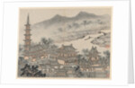 Twelve Views of Tiger Hill, Suzhou: The Thousand Buddha Hall and the Pagoda?, after 1490 by Shen Zhou