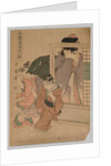 Two Children and a Woman Playing Blind Man's Bluff, 1753-1806 by Kitagawa Utamaro