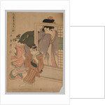 Two Children and a Woman Playing Blind Man's Bluff, 1753-1806 by Kitagawa Utamaro