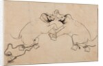 Two Elephants in Combat, early 1700s by Unknown
