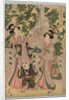 Two Girls and Child on Temple Bridge, 1787-1867 by Kikugawa Eizan