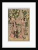 Two Girls and Child on Temple Bridge, 1787-1867 by Kikugawa Eizan