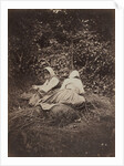 Two Peasant Girls Seated, 1870s by Auguste Giraudon's Artist