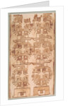 Two Textile Fragment with Fanged Heads, 500-200 BC by Unknown