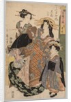 Two Women and a Girl, 1800-1829 by Kikugawa Eizan