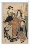 Two Women and a Girl, 1800-1829 by Kikugawa Eizan