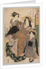 Two Women and a Girl, 1800-1829 by Kikugawa Eizan