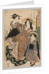 Two Women and a Girl, 1800-1829 by Kikugawa Eizan