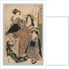 Two Women and a Girl, 1800-1829 by Kikugawa Eizan