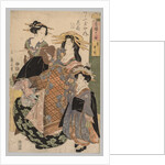 Two Women and a Girl, 1800-1829 by Kikugawa Eizan
