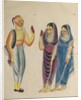 Vaishnava Devotee with Two Women, 1800s by Unknown