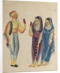 Vaishnava Devotee with Two Women, 1800s by Unknown