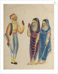 Vaishnava Devotee with Two Women, 1800s by Unknown