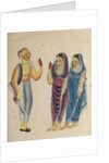 Vaishnava Devotee with Two Women, 1800s by Unknown