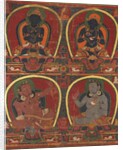 Vajradhara, Nairatmya, and Mahasiddhas Virupa and Kanha, c. 1450 by Unknown