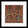 Vajradhara, Nairatmya, and Mahasiddhas Virupa and Kanha, c. 1450 by Unknown