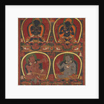 Vajradhara, Nairatmya, and Mahasiddhas Virupa and Kanha, c. 1450 by Unknown
