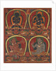 Vajradhara, Nairatmya, and Mahasiddhas Virupa and Kanha, c. 1450 by Unknown
