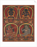 Vajradhara, Nairatmya, and Mahasiddhas Virupa and Kanha, c. 1450 by Unknown