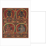 Vajradhara, Nairatmya, and Mahasiddhas Virupa and Kanha, c. 1450 by Unknown