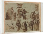 Various Sketches of the Madonna and Child, c. 1580 by Paolo Veronese