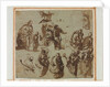 Various Sketches of the Madonna and Child, c. 1580 by Paolo Veronese