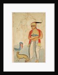 Vasudeva Fleeing with Krishna Encounters a Cobra and a Jackal, 1800s by Unknown