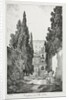 View at Villa dEste, Tivoli, 1817 by Claude Thiénon