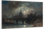 View of a City at Night, 1831 by Camille Roqueplan