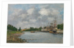 View of the Port of Saint-Valéry-sur-Somme, 1891 by Eugène Boudin