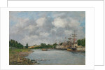 View of the Port of Saint-Valéry-sur-Somme, 1891 by Eugène Boudin