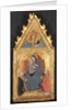 Virgin and Child Adored by Saints Mary Magdalene and Nicolas of Bari; Christ Crucified…, 1400s by Sano di Pietro